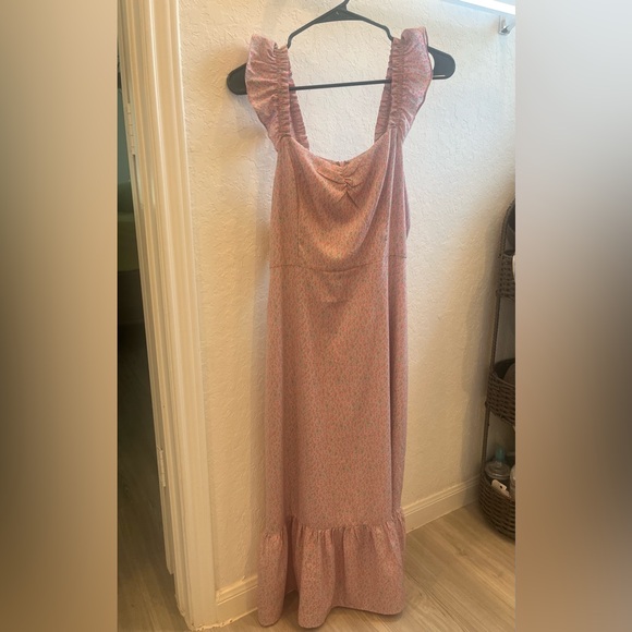 Lulus floral print ruffled mini dress - Picture 3 of 4